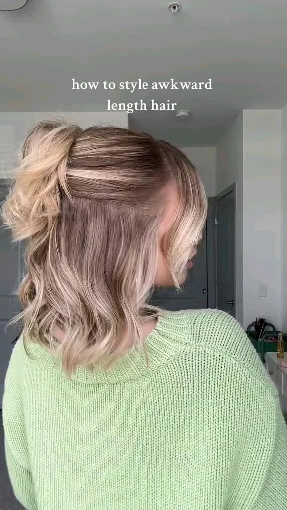 Date Night Hairstyles for Awkward Length Hair
