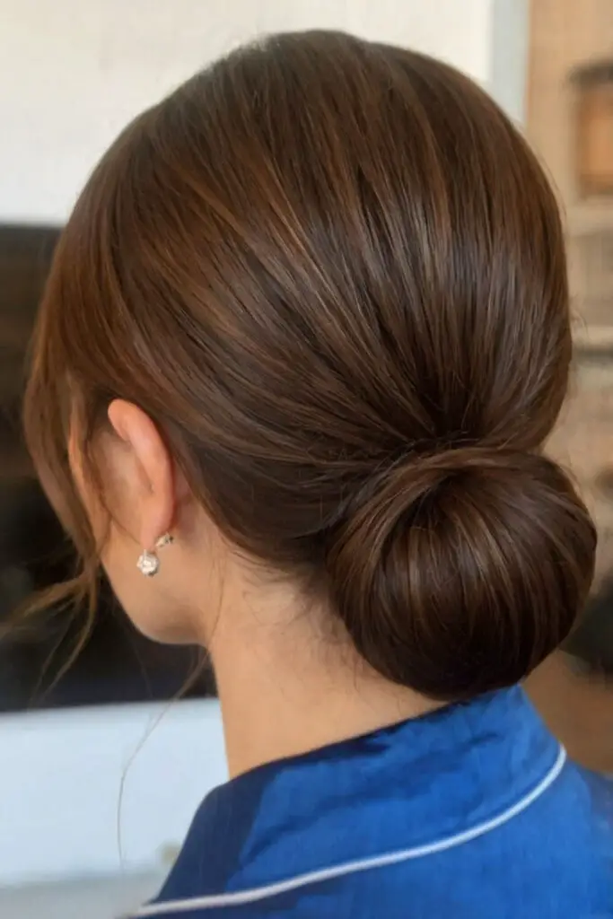 Edgy slicked back hairstyle for evening outings on date night