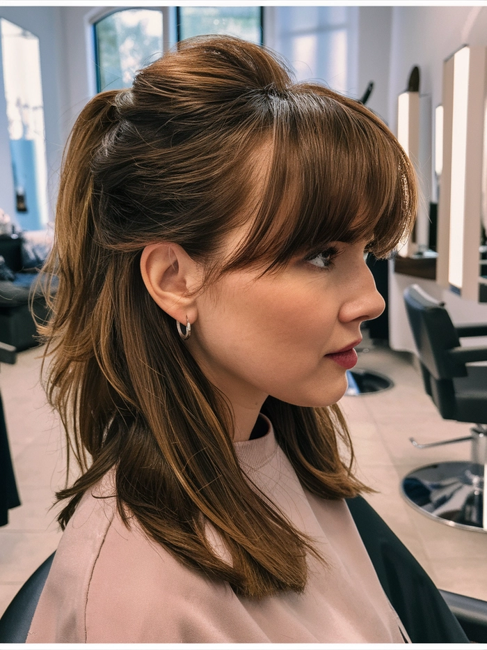 elegant updo hairstyle for a square jawline, perfect for a romantic date night look