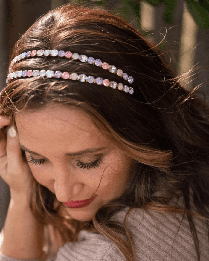 Crystal Headband Waves for Date Night