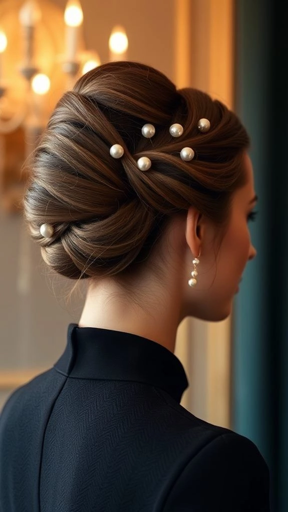 Elegant Intricate Updo - Perfect for Date Night Hair and Formal Events Intricate advanced evening updo with woven strands and sparkling embellishments for a special occasion date night