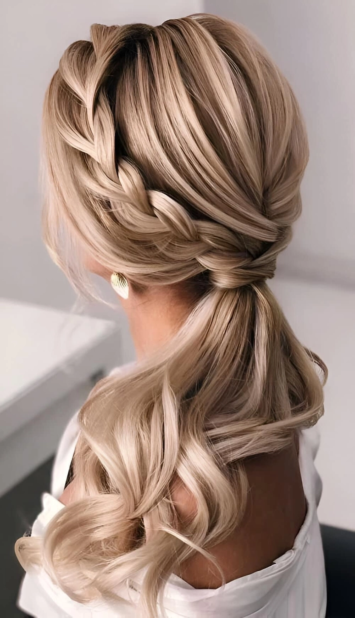 Beginner-friendly romantic braids for a romantic date night look Easy romantic braid hairstyle for a date night, perfect for beginners
