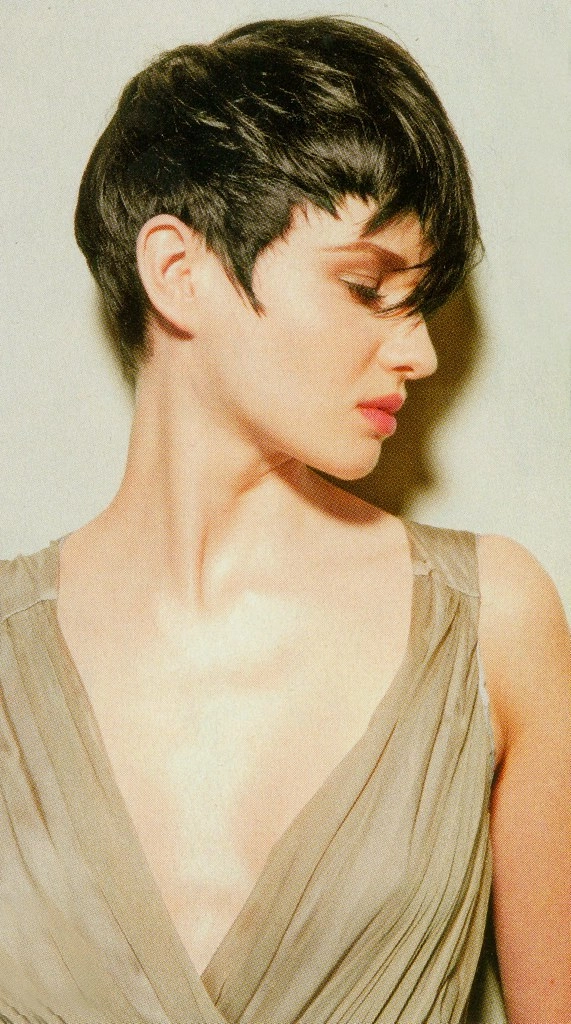 Chic Date Night Pixie Styled with Sparkling Hair Accents Elegant pixie cut with glamorous accessories for a romantic date night look