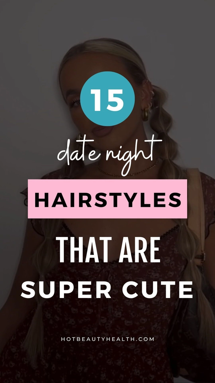 A woman styling her hair into an easy, travel-friendly updo for a date night