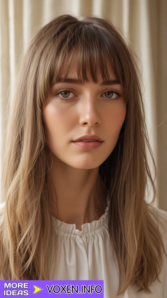 Romantic evening look with curtain bangs for date night hair, image 5