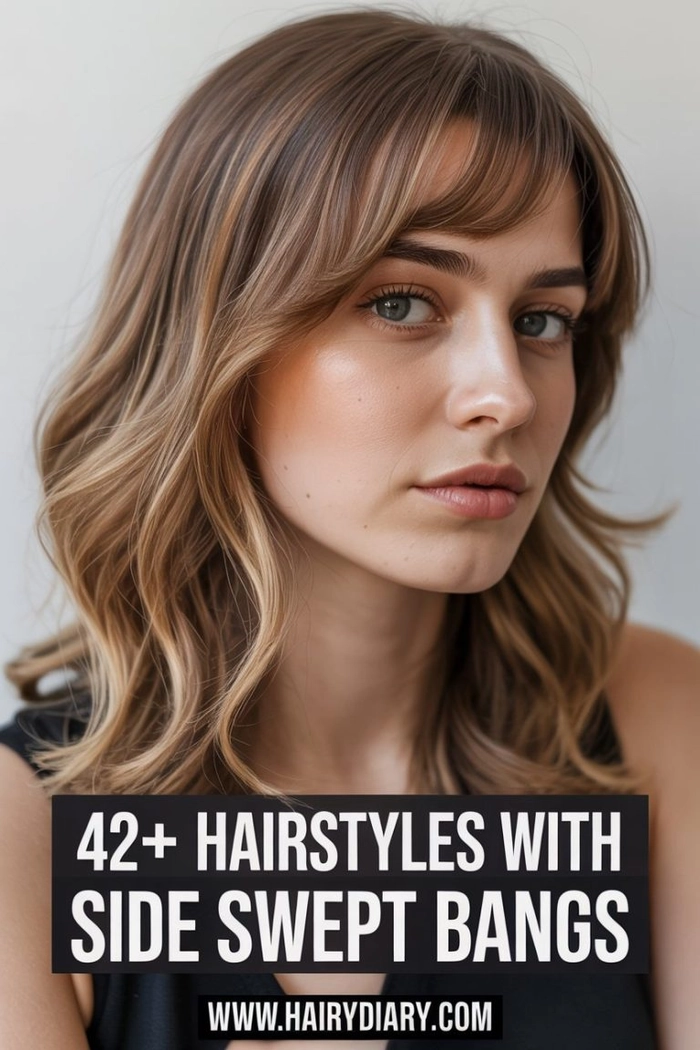 Elegant Date Night Styles for Side Swept Bangs