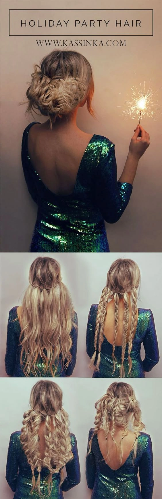Winter Wonderland Date Night Hair - Accessorizing with Glittering Pins and a Chic Updo Elegant winter wonderland date night hairstyle with sparkly hair accessories and soft curls