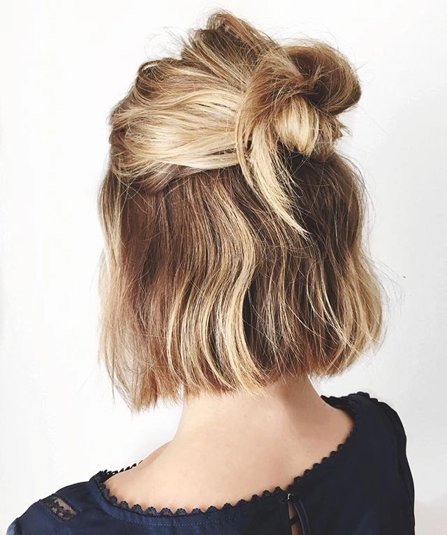 Last minute evening hairstyle with a chic twist for date nights Quick and elegant evening updo for busy women on a date night