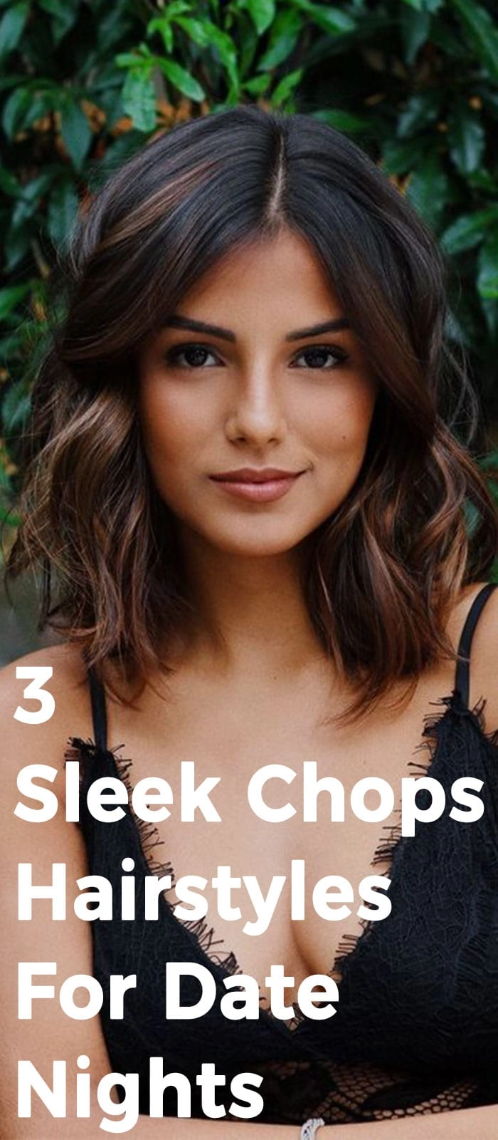 Modern blunt cut sleek style for an elegant evening date Sleek blunt cut hairstyle with smooth texture ideal for a date night look