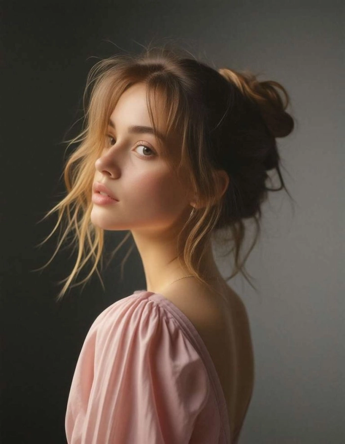 Glamorous side swept curls for a romantic Valentine's Day date night hair look