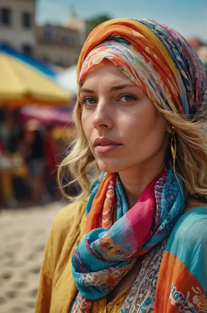 Dreamy tousled beach waves for a summer date night look Tousled beach waves hairstyle perfect for summer date nights, showcasing soft, voluminous texture with a romantic, effortless vibe