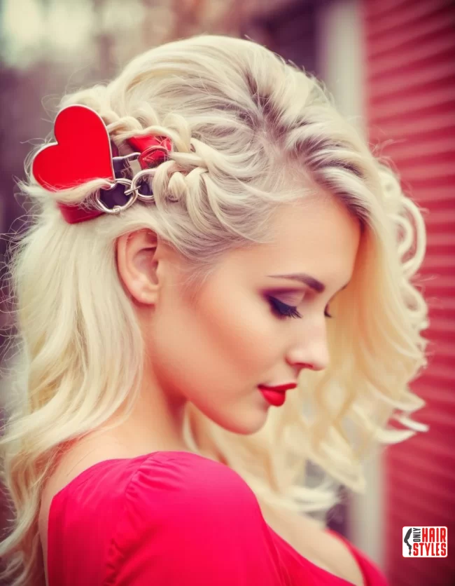 Valentine's Red Lip Hairstyles for Date Night