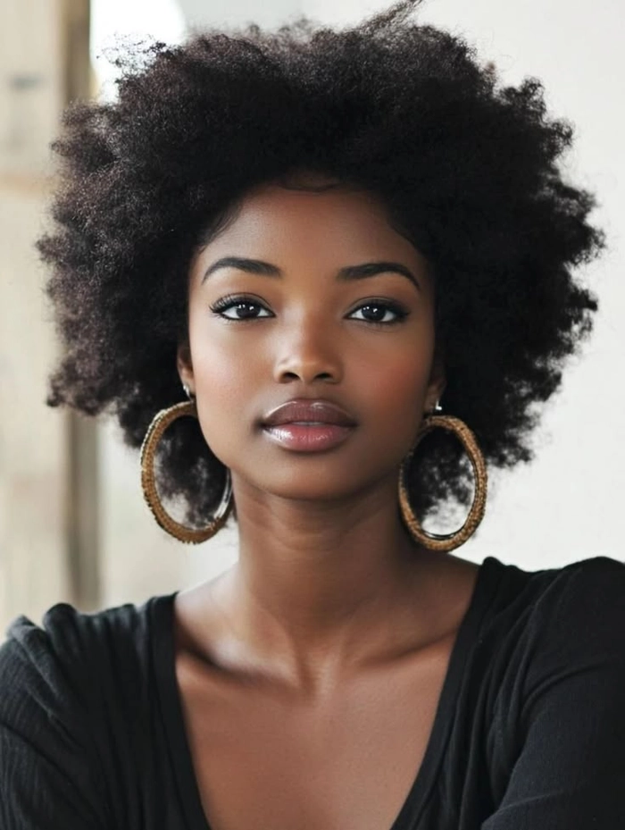 Natural Date Night Hairstyles for Black Women