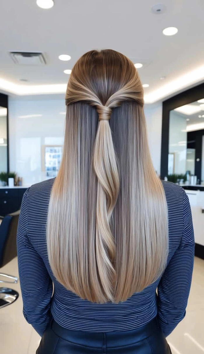Effortless last minute hairstyle perfect for a romantic evening Quick evening updo for busy women on a date night