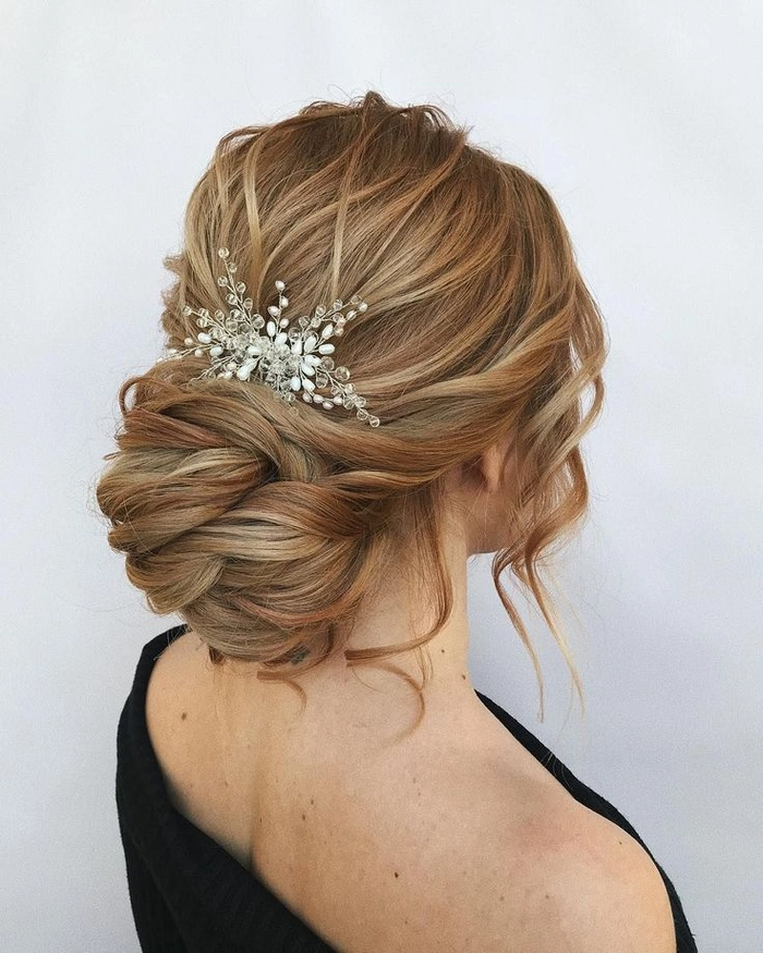 Textured Evening Updos for Layered Hair