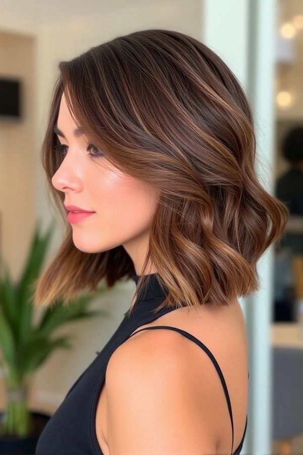 Romantic Lob Waves for Cocktail Evenings