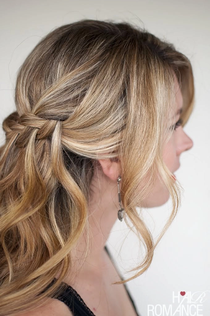 Overnight heatless curls and braided sections prepped for a date night hairstyle