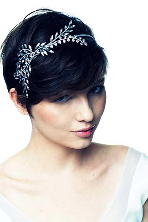 Pixie cut styling with sophisticated accessories for romantic date night Elegant pixie cut with accessories for a date night look