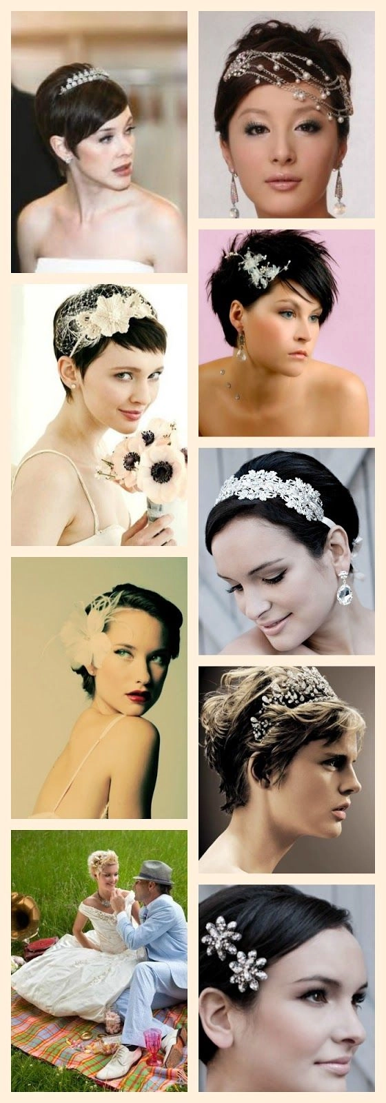 Pixie cut with chic hair accessories perfect for a date night hairstyle Elegant pixie cut with accessories styled for a romantic date night look