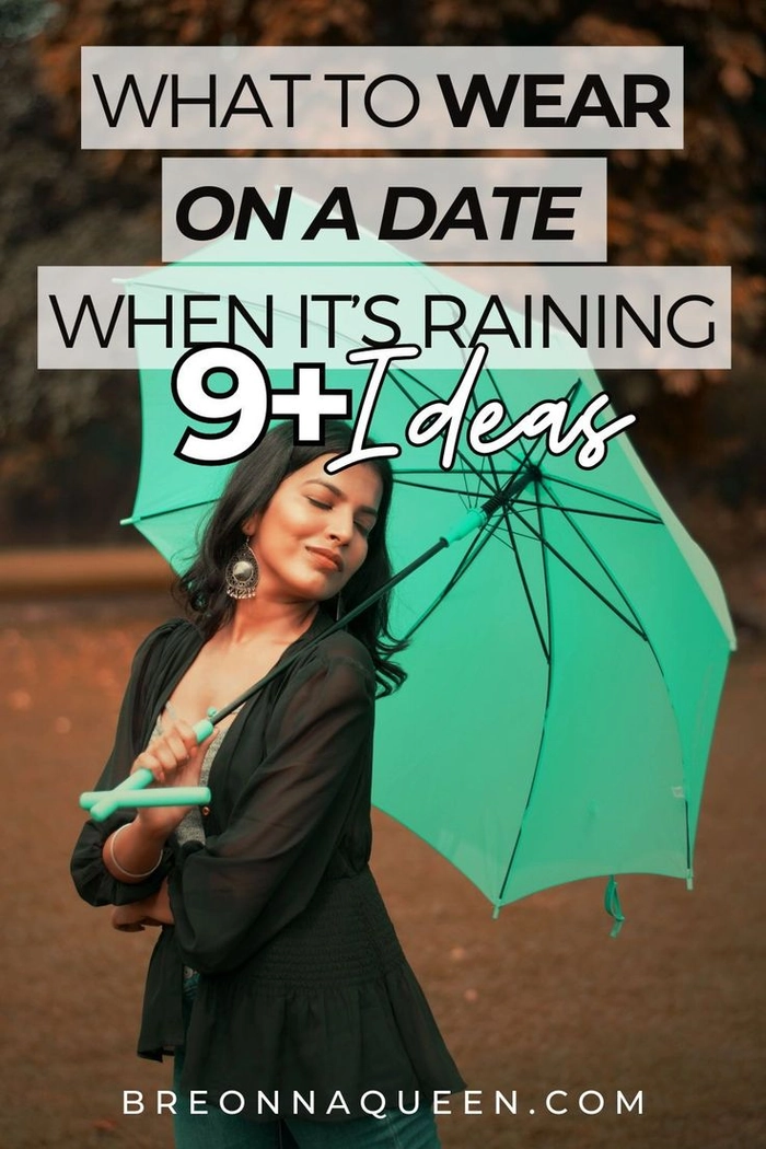 Humidity-Proof Date Night Hairstyle for Rainy Days Woman with sleek, frizz-free updo perfect for a rainy date night