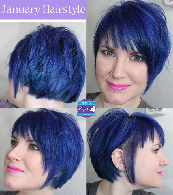 Romantic half-up twist style for growing out a pixie cut