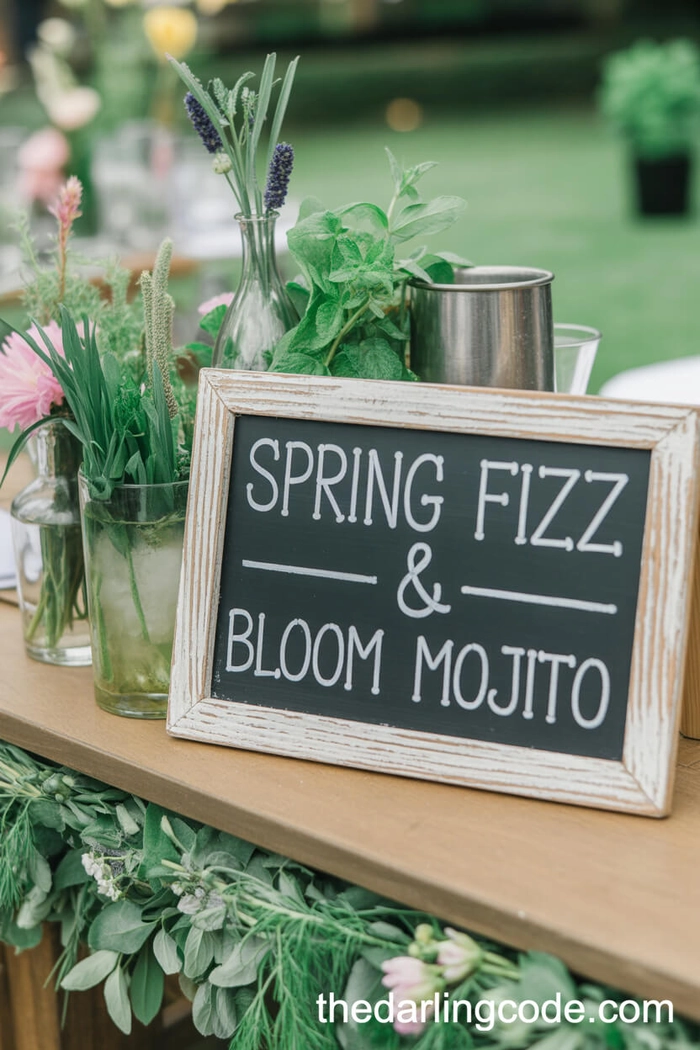 Romantic spring garden dinner hairstyle with soft waves and floral accents
