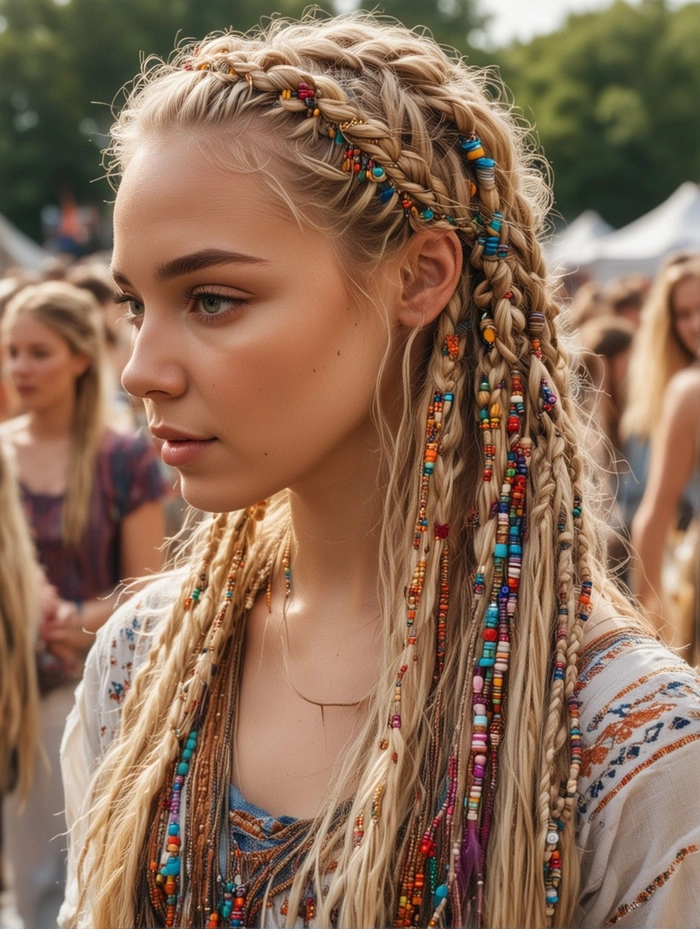 Boho Festival Hairstyles for a Dreamy Vibe