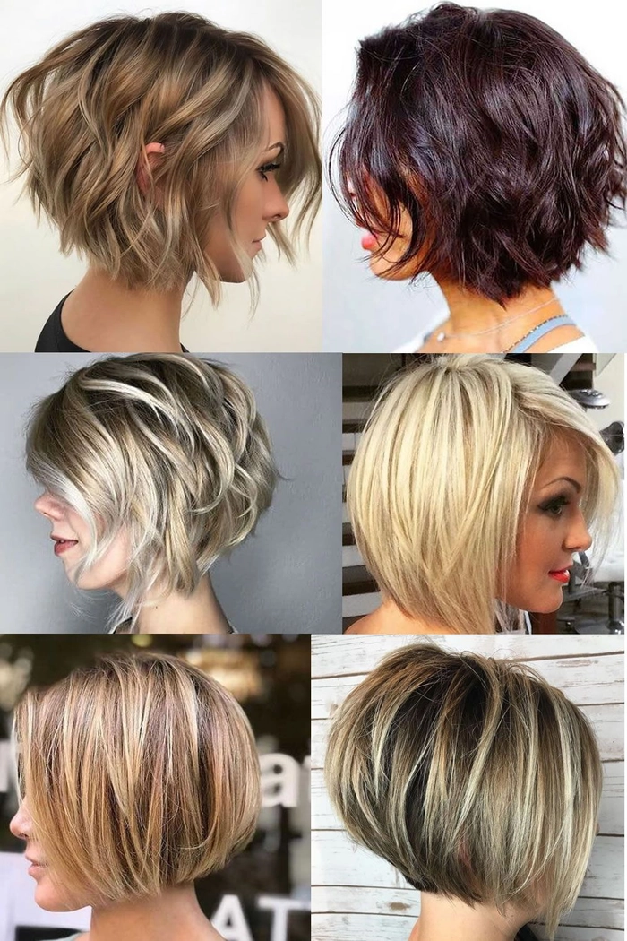 A woman with a bob haircut styled in a playful festival updo with braids and colorful accessories
