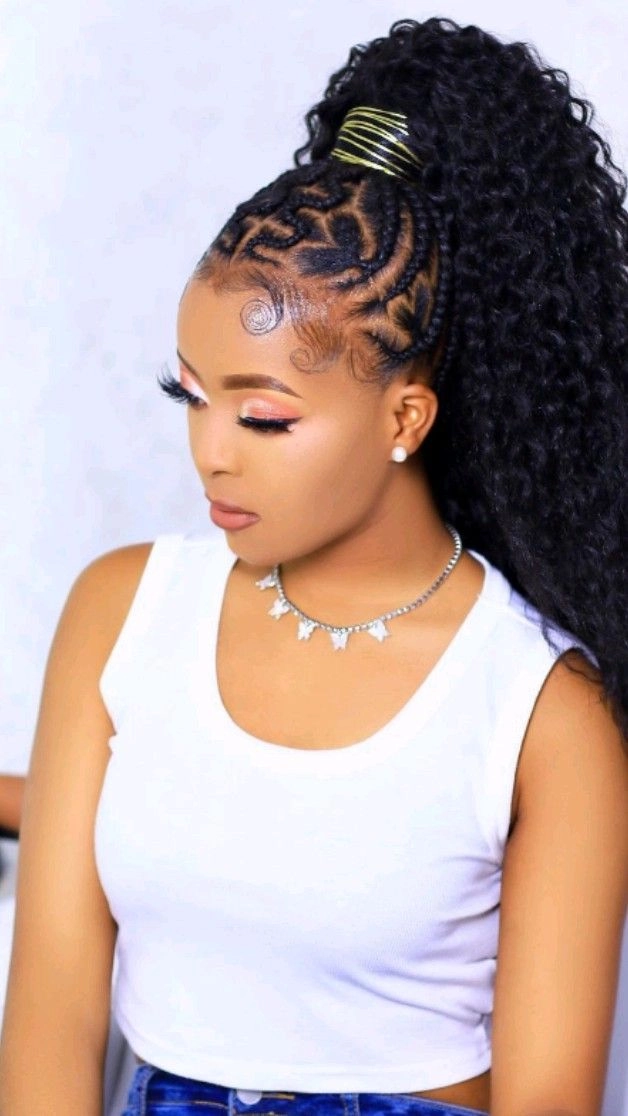 Boho braided hairstyle with bead accents for music festivals Festival hairstyle with intricate braids and colorful beads