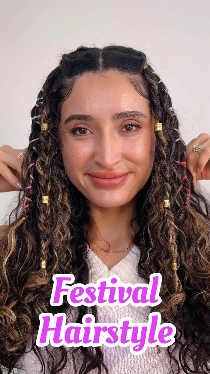 Curly Hairstyles Perfect for Festivals