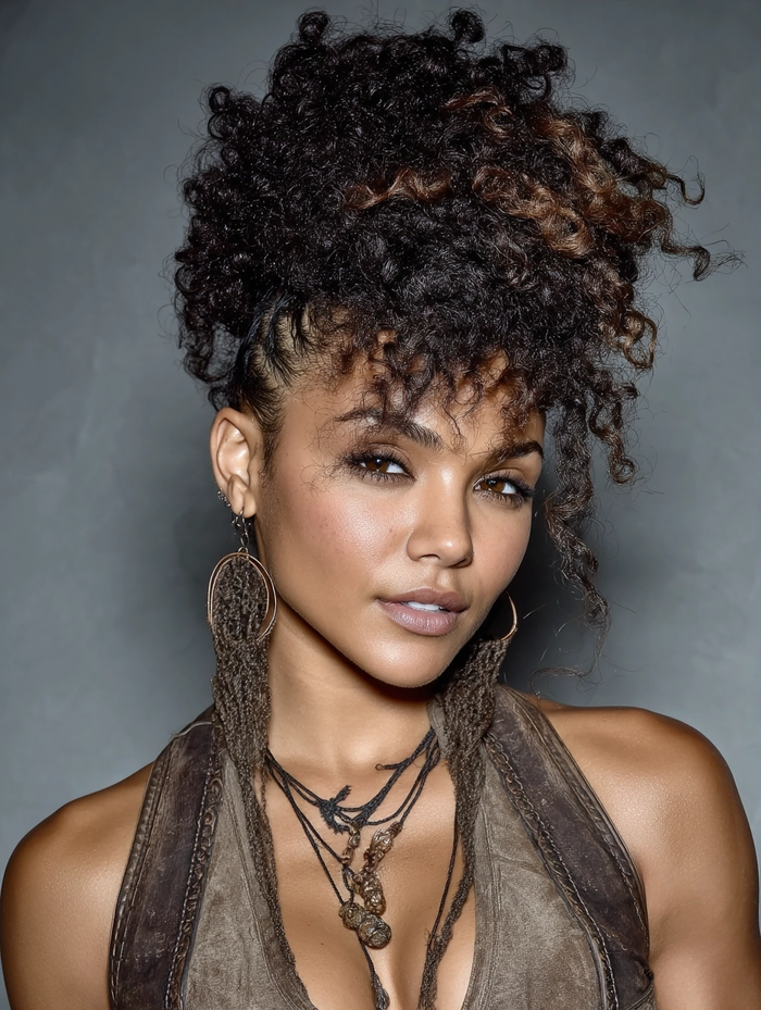 Festival Faux Hawk Hairstyle Inspiration for Summer Concerts Edgy festival faux hawk hairstyle with braided sides and vibrant hair color