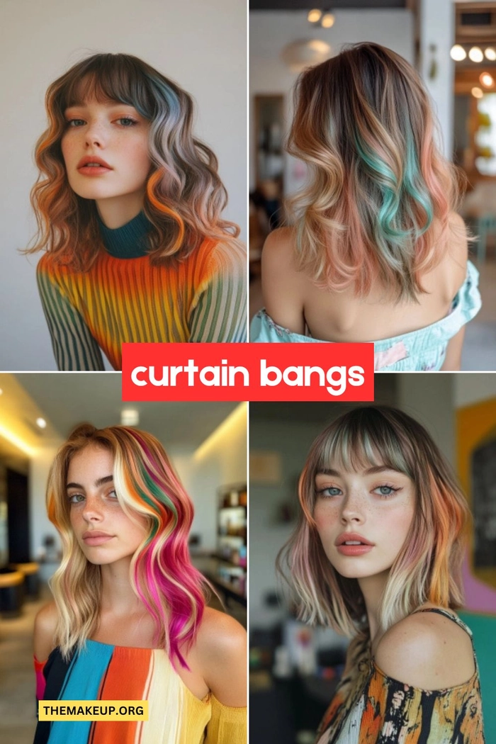 Festival Hairstyles with Curtain Bangs