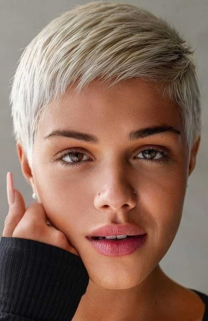 Festival Pixie Hairstyle: Braided Crown for Short Hair Stylish festival pixie cut with braided accents