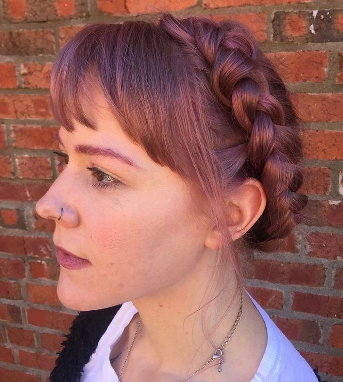 Festival Hairstyles for Teens - Braided Style with Flower Crown Teen with braided festival hairstyle and flower crown