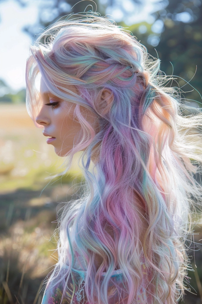 Pastel Festival Hairstyles That Pop
