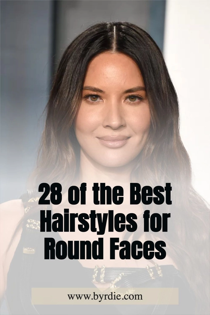 Festival braided crown hairstyle for round face shapes Festival hairstyle for round face featuring a braided crown with butterfly clips