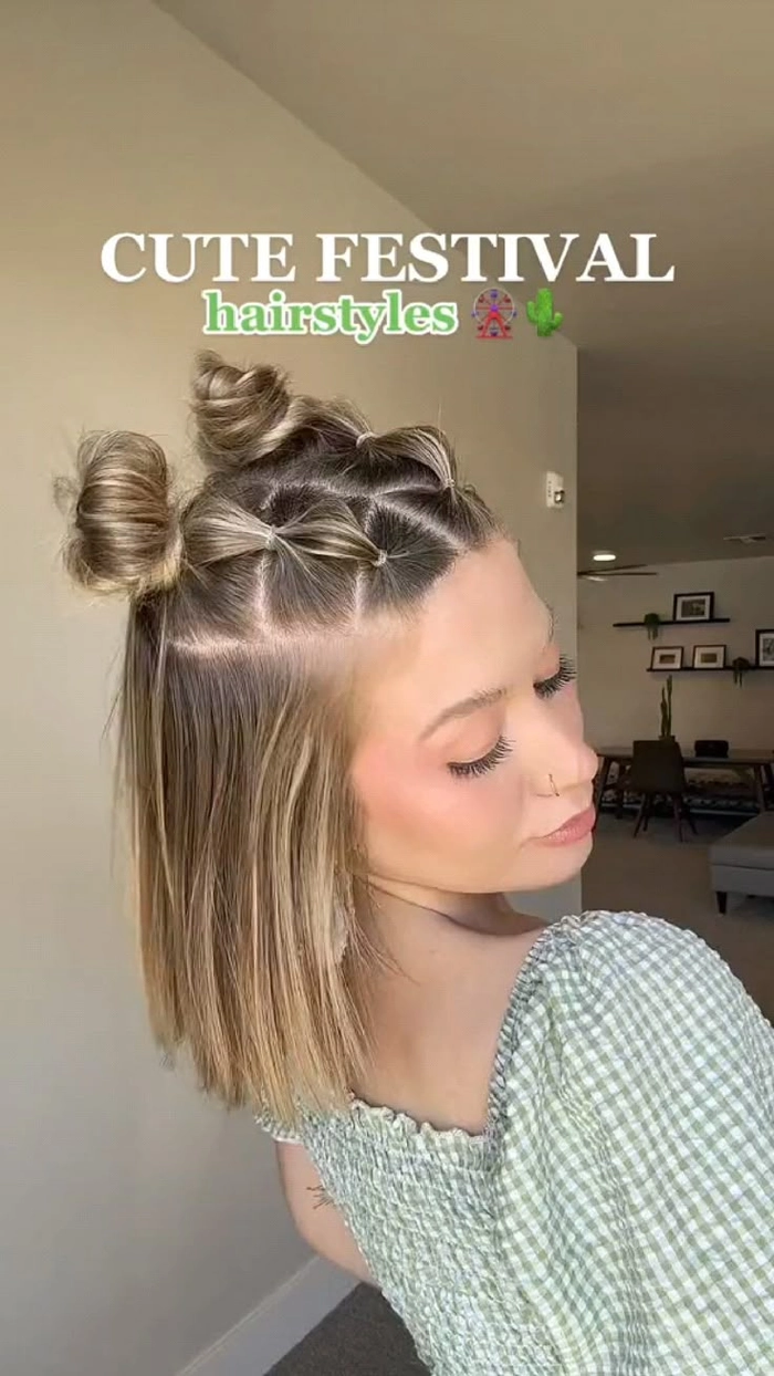 Festival Hairstyles for Short Hair
