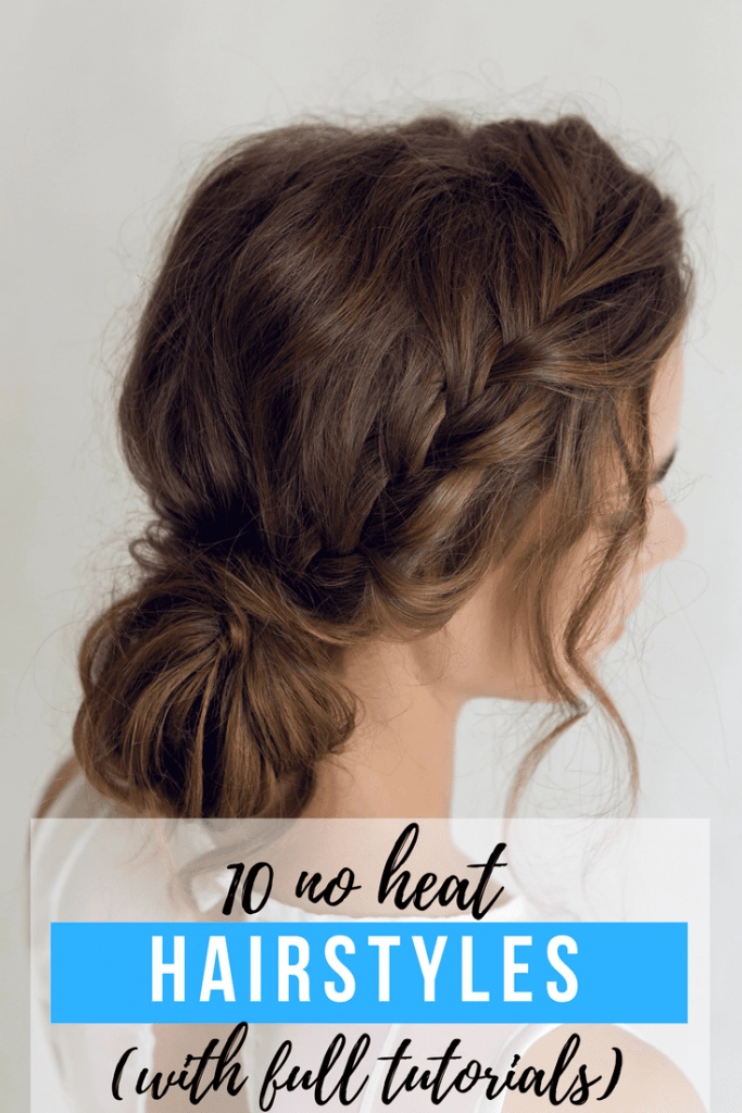 Woman showing off a no-heat festival hairstyle with twisted braids and natural waves