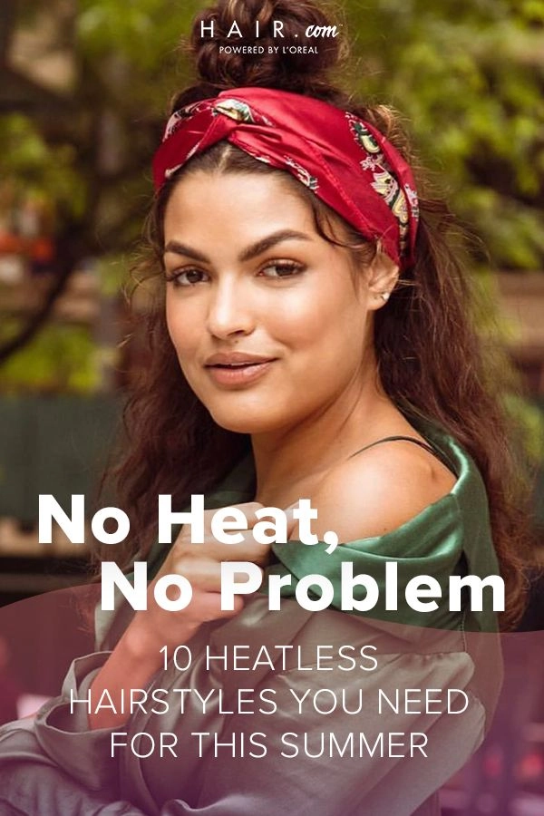 Braided no-heat festival hairstyle with vibrant hair accessories
