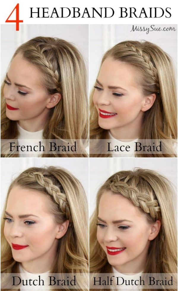 No heat festival hairstyles featuring braided crown with loose waves