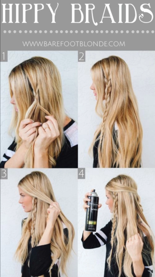 Tomorrowland festival hairstyle with braided crown and colorful flowers Boho braids with floral accessories at Tomorrowland festival
