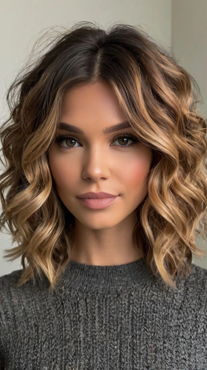 Beautiful balayage ideas for a memorable graduation hairstyle Stylish balayage graduation hair with soft caramel highlights