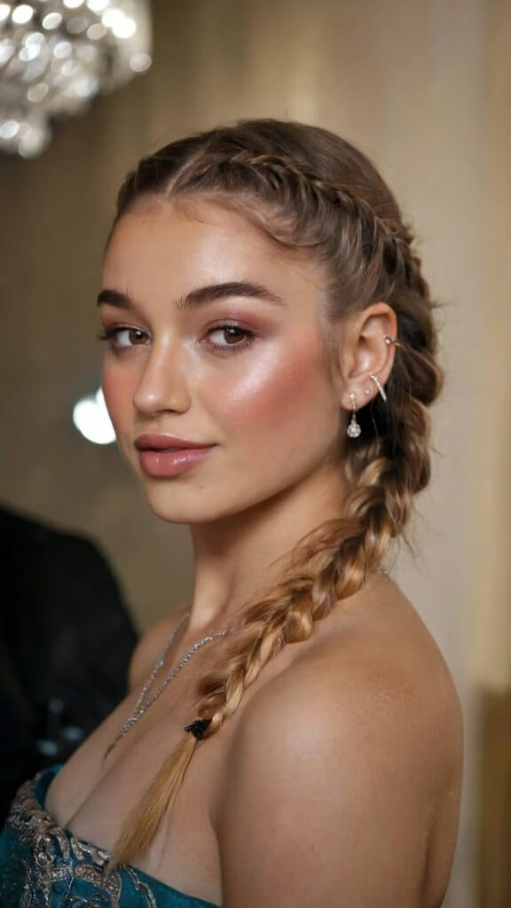 Elegant graduation updo hairstyle designed for all-day comfort at long ceremonies