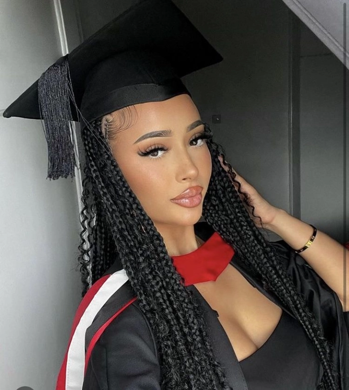 Braided Graduation Hairstyles for Cap