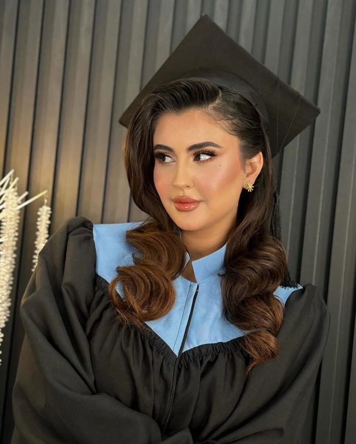 Graduation Hair Touch Up Kit Essentials - Complete set for perfect graduation day hairstyle Essential graduation hair touch up kit with styling tools and products for last minute fixes