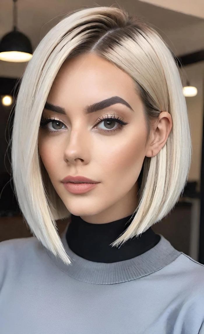 Graduation Hairstyles for Blunt Bob Cuts - Style 8 Elegant blunt bob graduation hairstyle with subtle waves