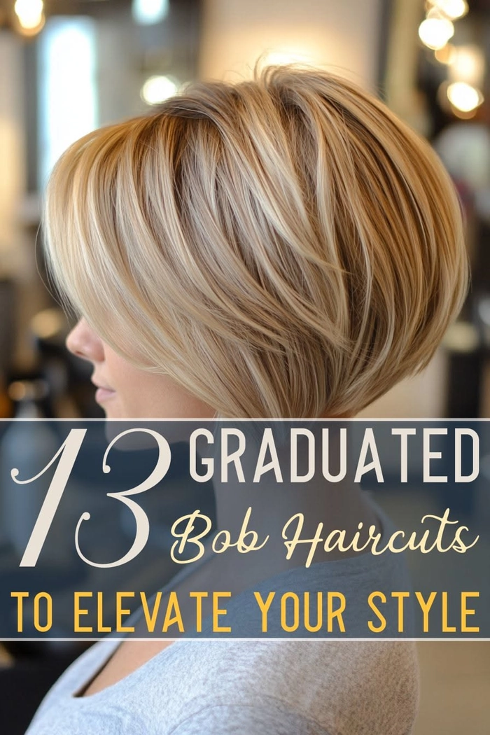 Chic Blunt Bob Graduation Hairstyle for Ceremonies Graduation hairstyle featuring a blunt bob cut with soft curls