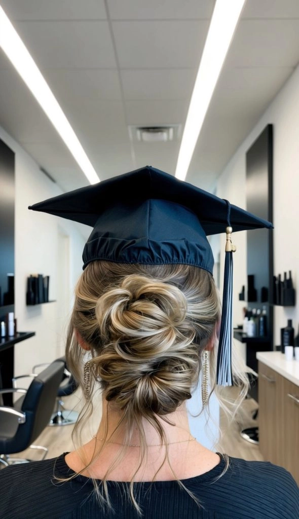 Clever Hairstyles for Uneven Haircuts on Graduation Day