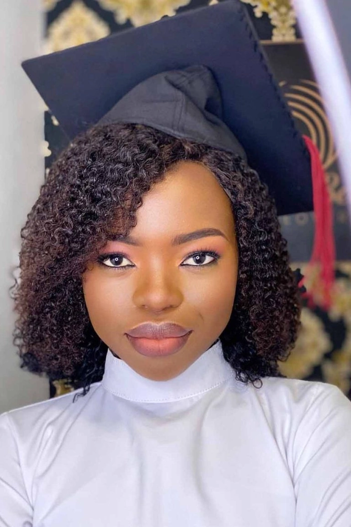 Gold Leaf Accents for Graduation Hairstyles