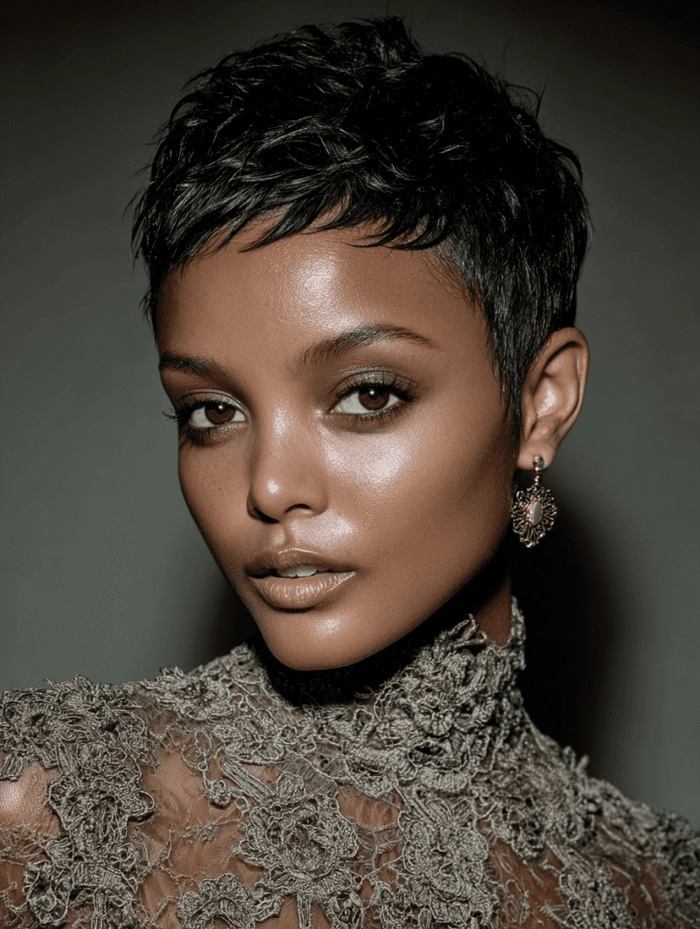 10 Graduation Hairstyles for Natural Black Hair Graduation style featuring natural black hair with defined curls and a gold cap accent